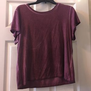 American Eagle Maroon Soft & Sexy T-Shirt